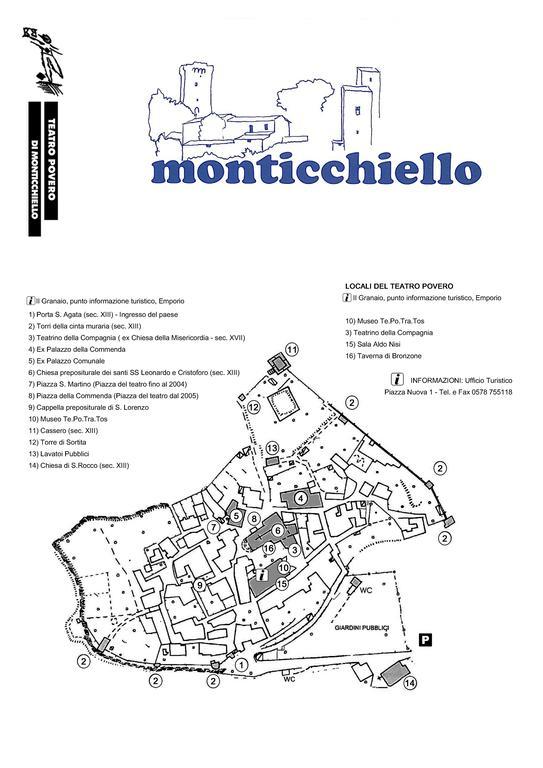 Foresteria Del Teatro Povero Monticchiello Zimmer foto